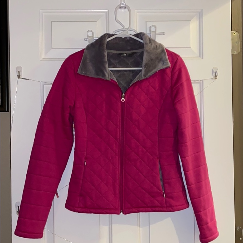 pink fleece north face